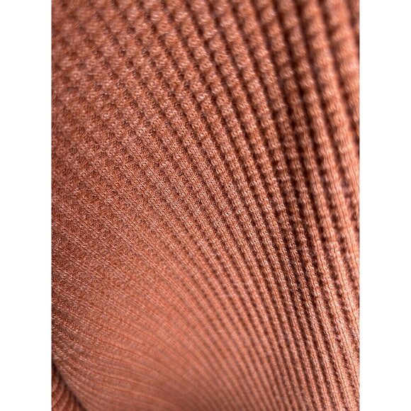 SONOMA Goods for Life Burnt Orange Long Sleeve Waffle Knit Cardigan Size XL - Picture 2 of 7